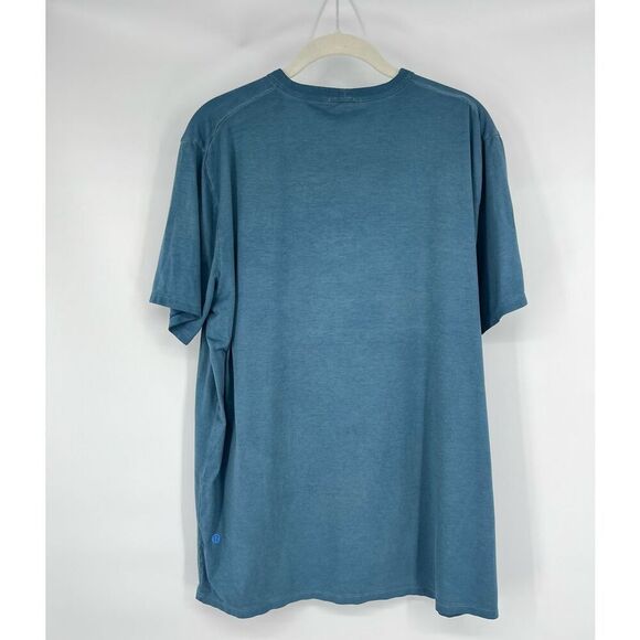 Lululemon Mens Fundamental Short Sleeve Tee Blue Size XL Lightweight - Picture 3 of 7